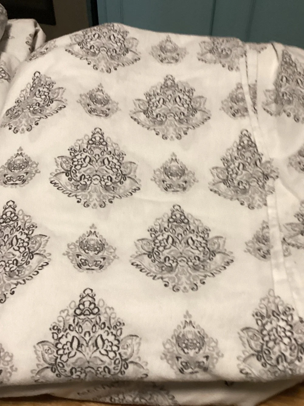 Gray Medallion Indian Cotton Pillowcase Set - Villa Chic